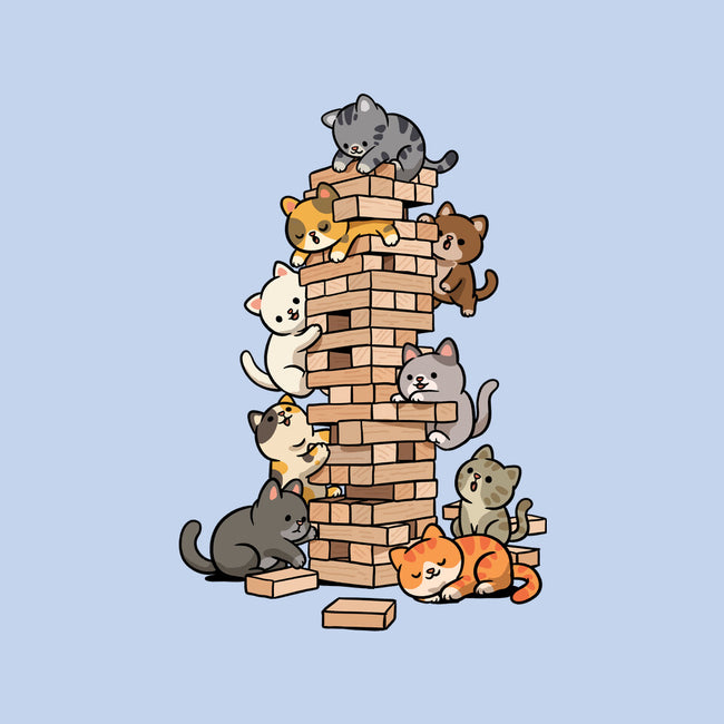 Cat Jenga Tower-Mens-Premium-Tee-GoshWow