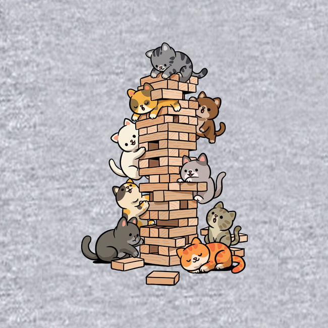 Cat Jenga Tower-Unisex-Pullover-Sweatshirt-GoshWow