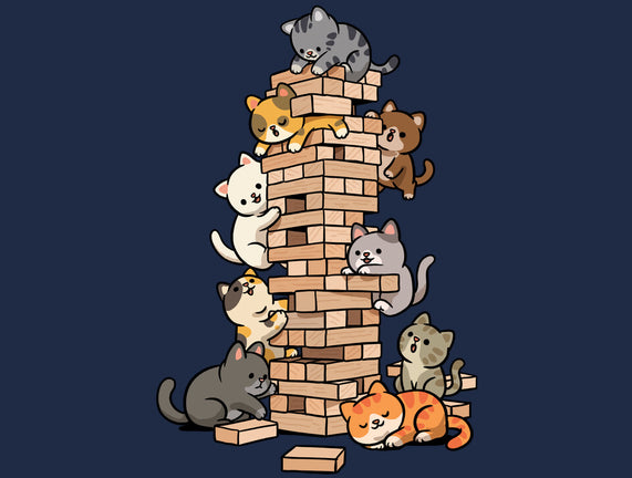 Cat Jenga Tower