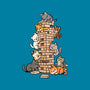 Cat Jenga Tower-None-Removable Cover w Insert-Throw Pillow-GoshWow