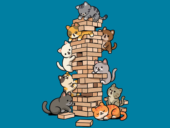 Cat Jenga Tower