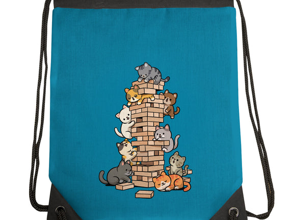 Cat Jenga Tower