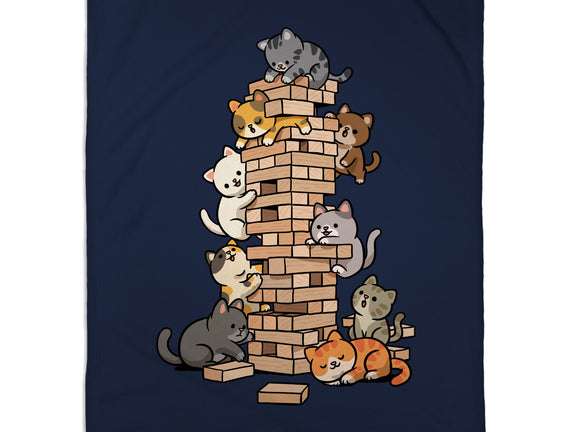 Cat Jenga Tower