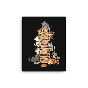 Cat Jenga Tower
