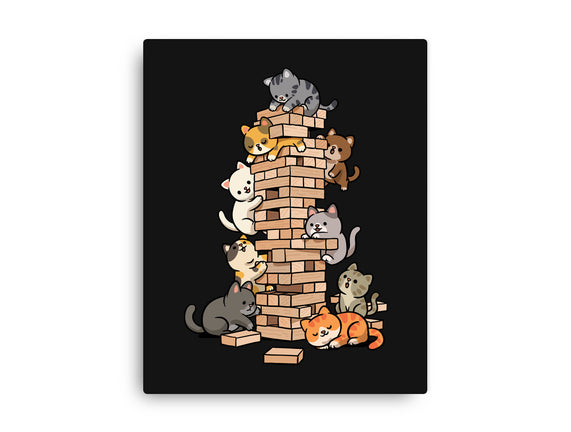 Cat Jenga Tower