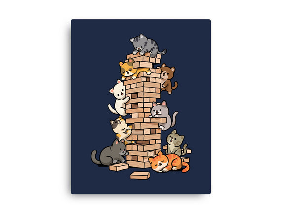 Cat Jenga Tower