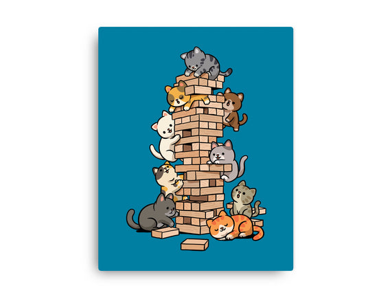 Cat Jenga Tower