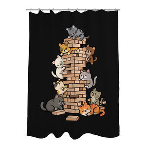 Cat Jenga Tower