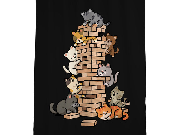 Cat Jenga Tower