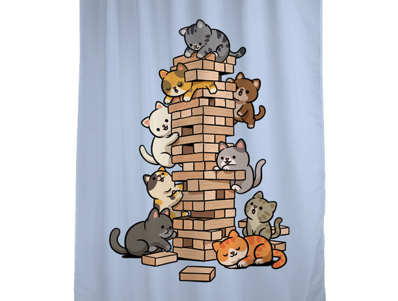 Cat Jenga Tower