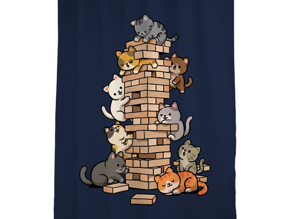 Cat Jenga Tower