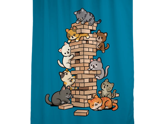 Cat Jenga Tower