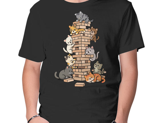Cat Jenga Tower