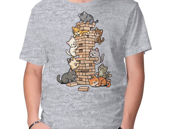 Cat Jenga Tower