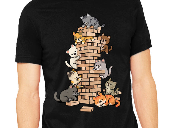 Cat Jenga Tower