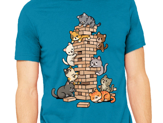 Cat Jenga Tower