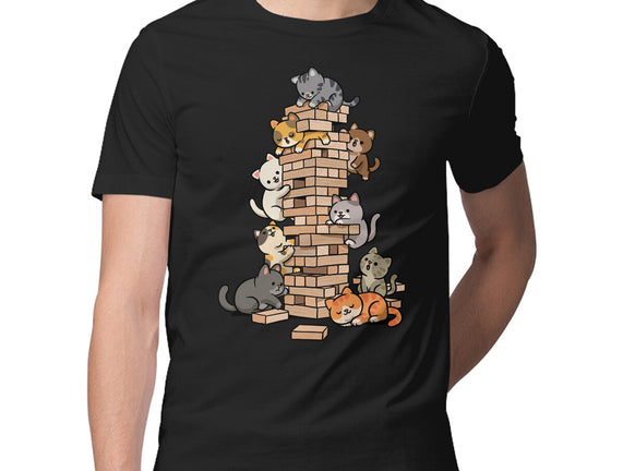 Cat Jenga Tower