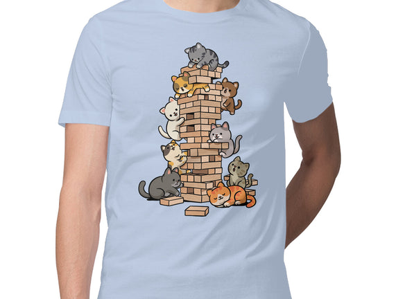 Cat Jenga Tower