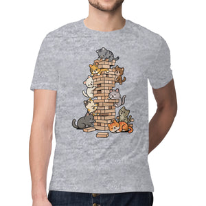 Cat Jenga Tower