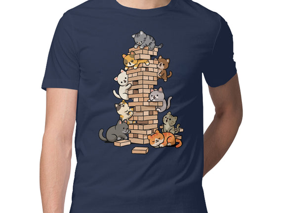 Cat Jenga Tower