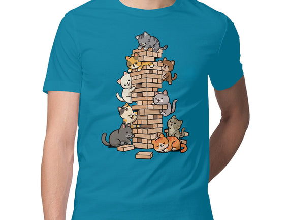 Cat Jenga Tower