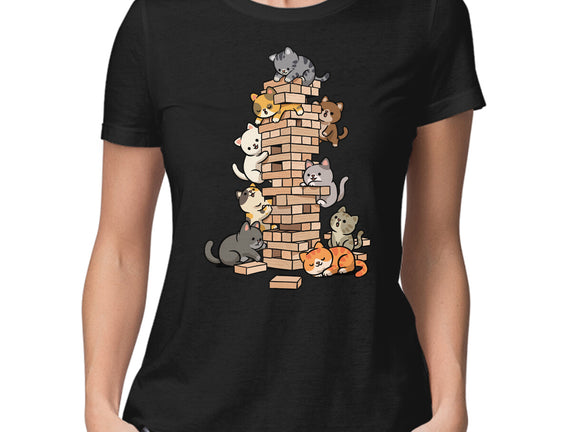 Cat Jenga Tower