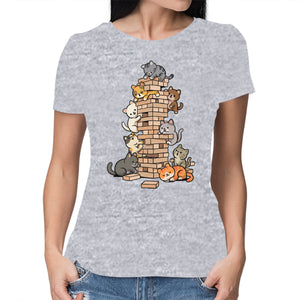 Cat Jenga Tower