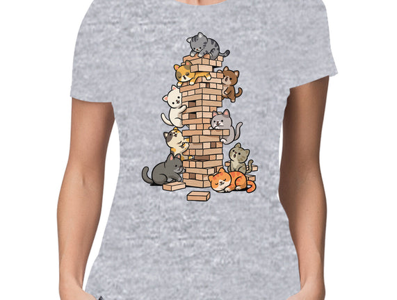 Cat Jenga Tower