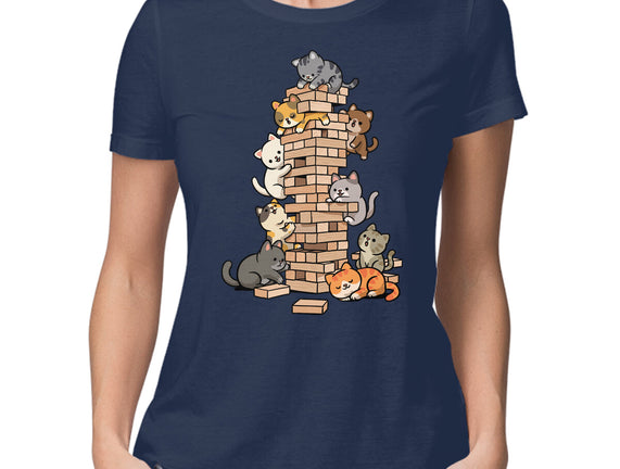 Cat Jenga Tower