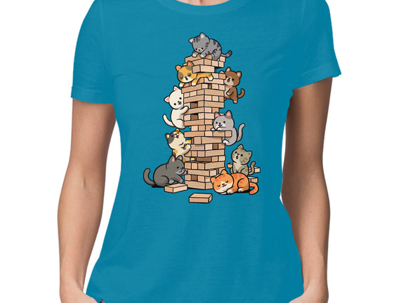 Cat Jenga Tower