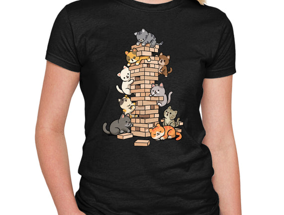 Cat Jenga Tower