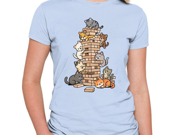 Cat Jenga Tower