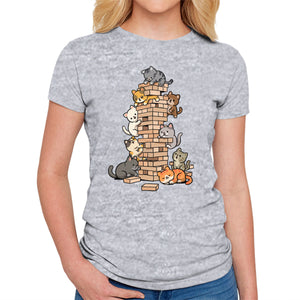 Cat Jenga Tower