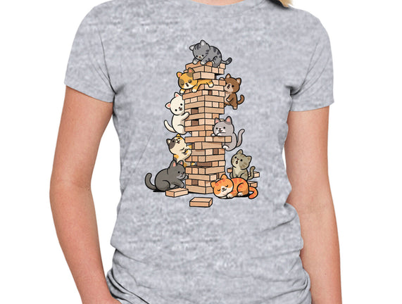Cat Jenga Tower