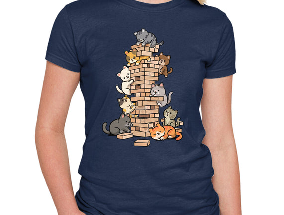 Cat Jenga Tower