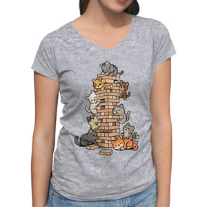 Cat Jenga Tower
