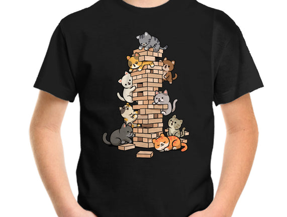 Cat Jenga Tower