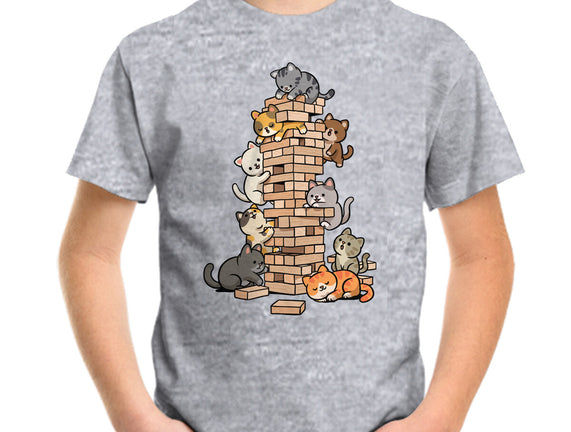 Cat Jenga Tower