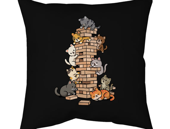 Cat Jenga Tower