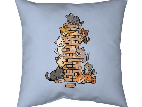 Cat Jenga Tower