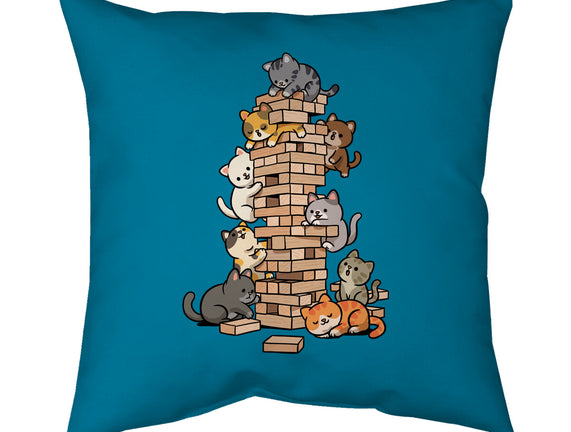 Cat Jenga Tower