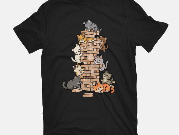 Cat Jenga Tower