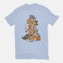 Cat Jenga Tower-Unisex-Basic-Tee-GoshWow