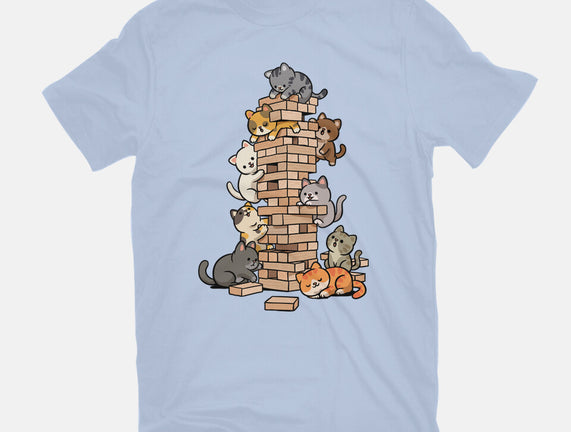 Cat Jenga Tower