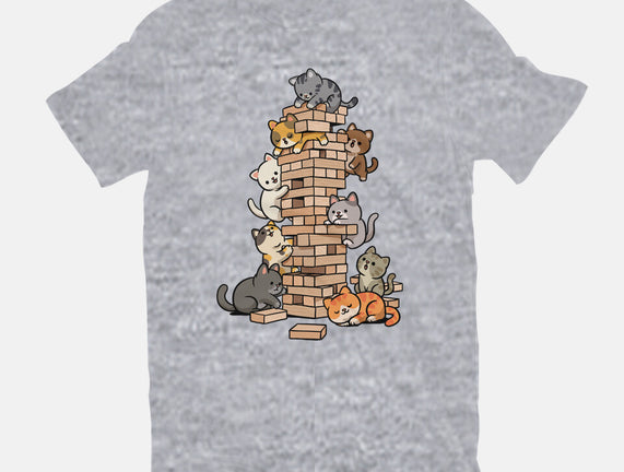 Cat Jenga Tower
