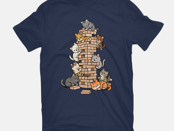 Cat Jenga Tower