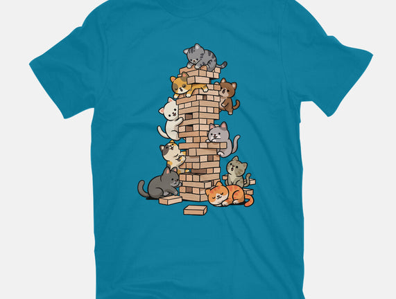 Cat Jenga Tower
