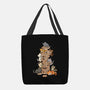 Cat Jenga Tower-None-Basic Tote-Bag-GoshWow