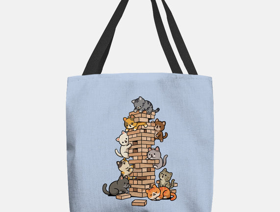 Cat Jenga Tower