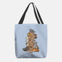 Cat Jenga Tower-None-Basic Tote-Bag-GoshWow